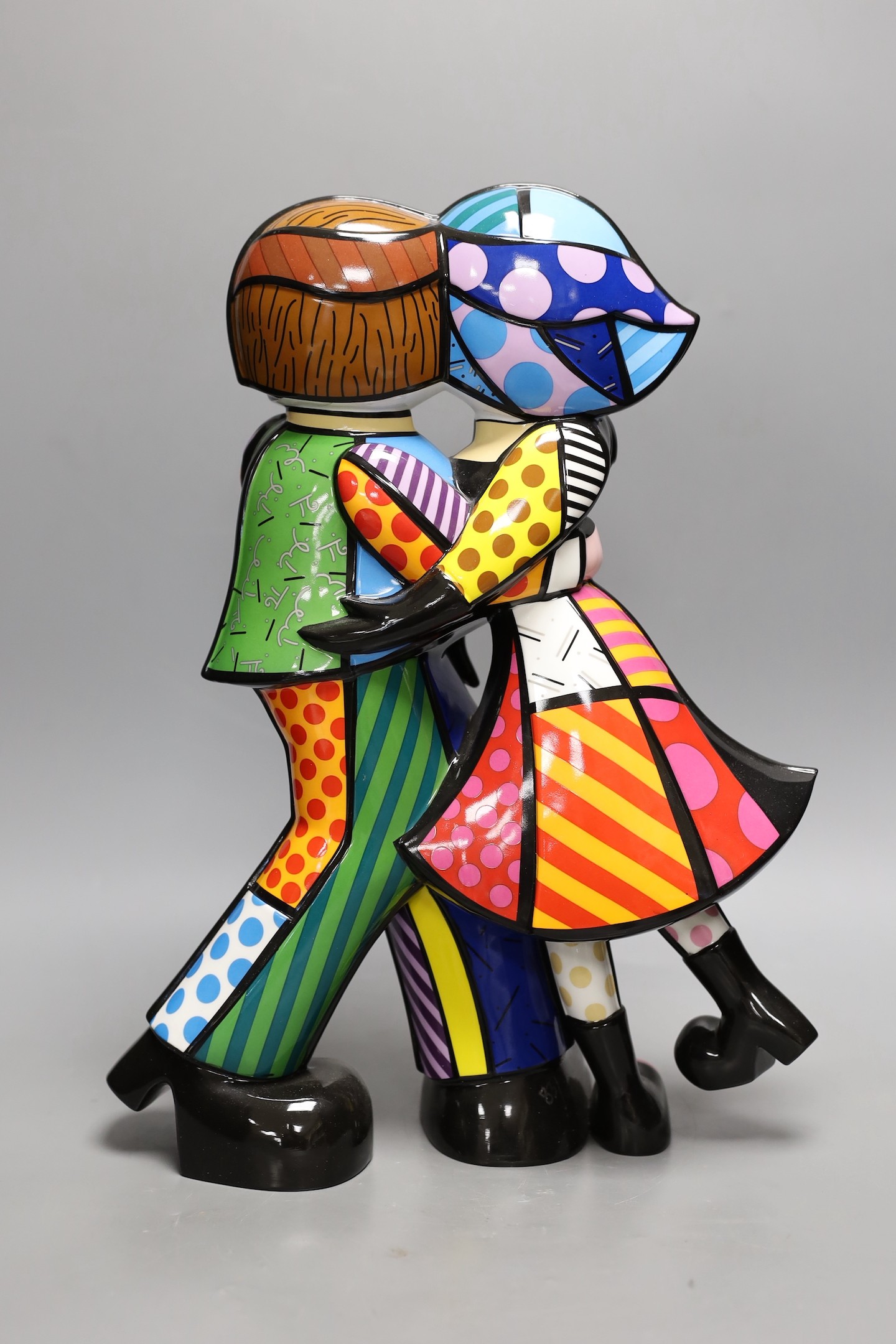Romero Britto (Brazilian, 1963-), a ceramic statue, 